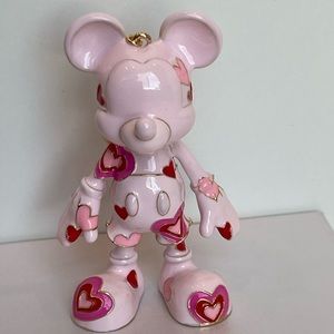Disney X Baublebar Mickey Mouse Keychain Bag Charm Valentine ❤️ Pink Rare